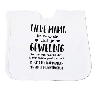 Baby Slabbetje met tekst